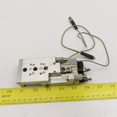 Festo SLT-10-30-A-CC-B 10mm Bore 30mm Stroke Mini Airslide Plate Guided Cylinder