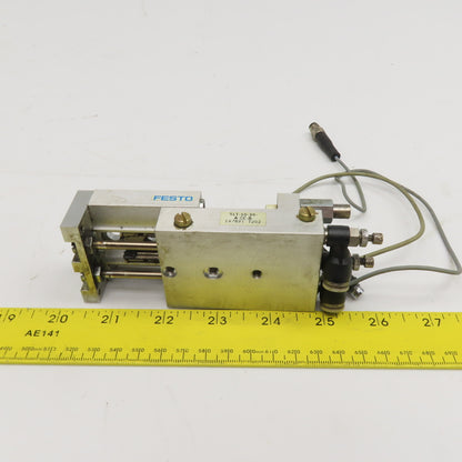 Festo SLT-10-30-A-CC-B 10mm Bore 30mm Stroke Mini Airslide Plate Guided Cylinder