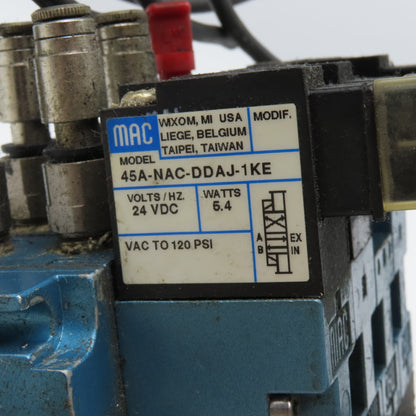 Festo 45A-NAC-DDAJ-1KE Pneumatic Valve Assembly 2 Way Manifold 24VDC