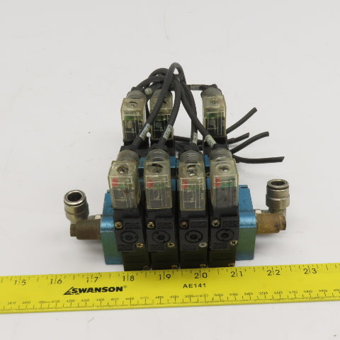 Festo 45A-NAC-DDAJ-1KE Pneumatic Valve Assembly 2 Way Manifold 24VDC
