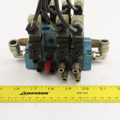 Festo 45A-NAC-DDAJ-1KE Pneumatic Valve Assembly 2 Way Manifold 24VDC