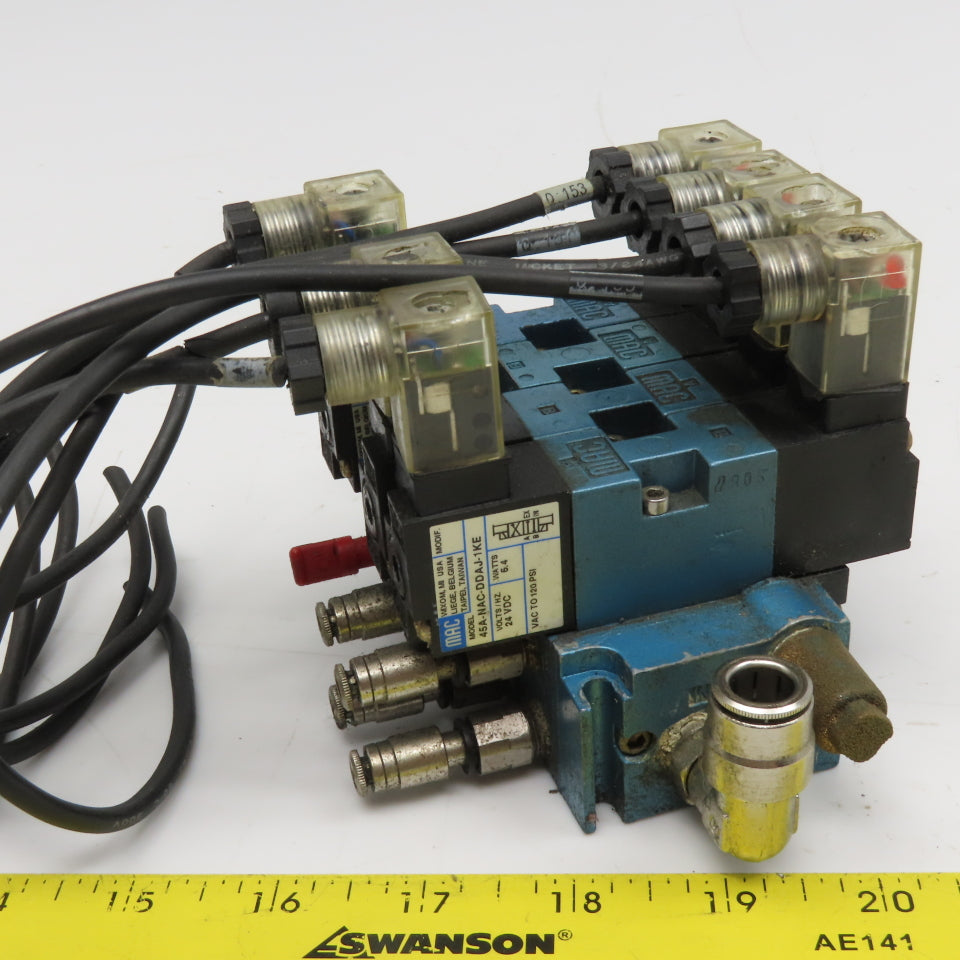 Festo 45A-NAC-DDAJ-1KE Pneumatic Valve Assembly 2 Way Manifold 24VDC