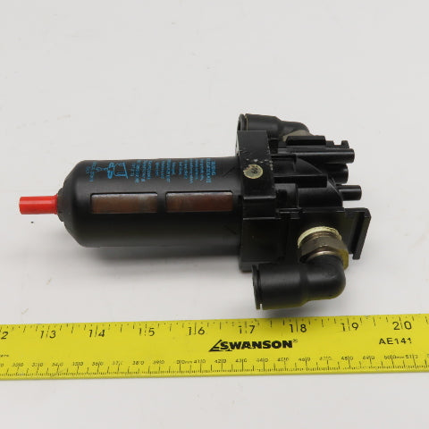 Wilkerson 3/8" NPT Compressed Air Filter Manual Drain Polycarbonate Bowl