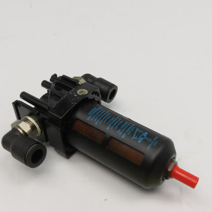 Wilkerson 3/8" NPT Compressed Air Filter Manual Drain Polycarbonate Bowl