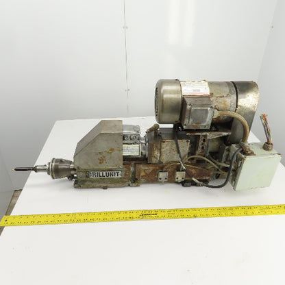 Prescott Drillunit KX-MQ8B-Q 2HP Self Feeding Drilling Head 1725RPM 208-230/460V