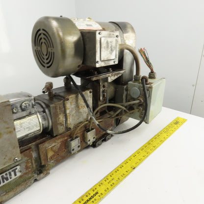 Prescott Drillunit KX-MQ8B-Q 2HP Self Feeding Drilling Head 1725RPM 208-230/460V