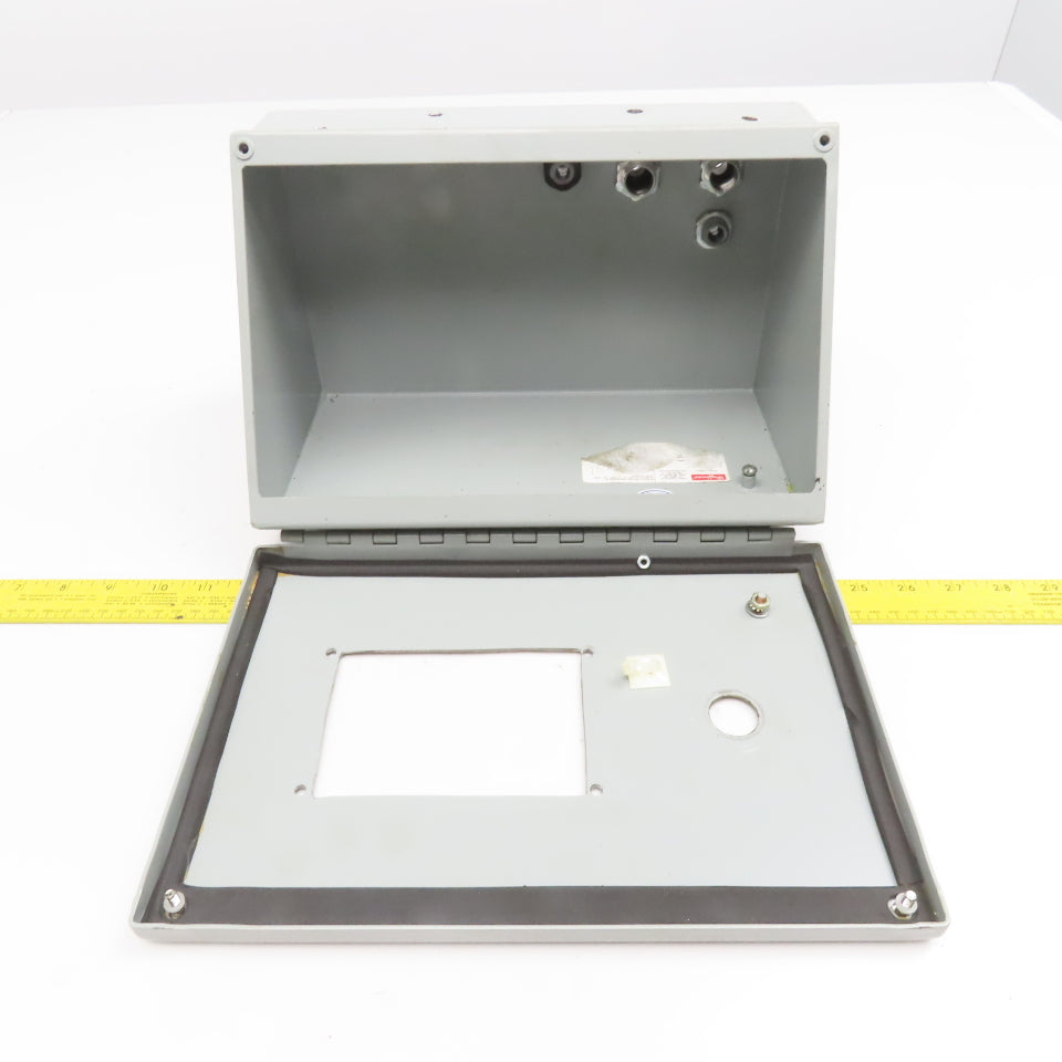 Hoffman 12" x 7-1/2" x 1-1/2" Sloped Front Electrical Enclosure Operator Console