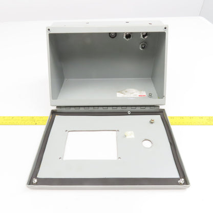 Hoffman 12" x 7-1/2" x 1-1/2" Sloped Front Electrical Enclosure Operator Console