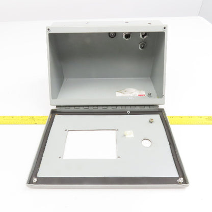 Hoffman 12" x 7-1/2" x 1-1/2" Sloped Front Electrical Enclosure Operator Console