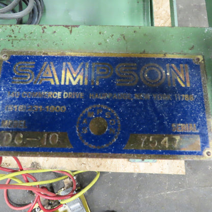 Sampson DC-10 Flying Notching Saw 11' Blade 208-230/460V 3PH