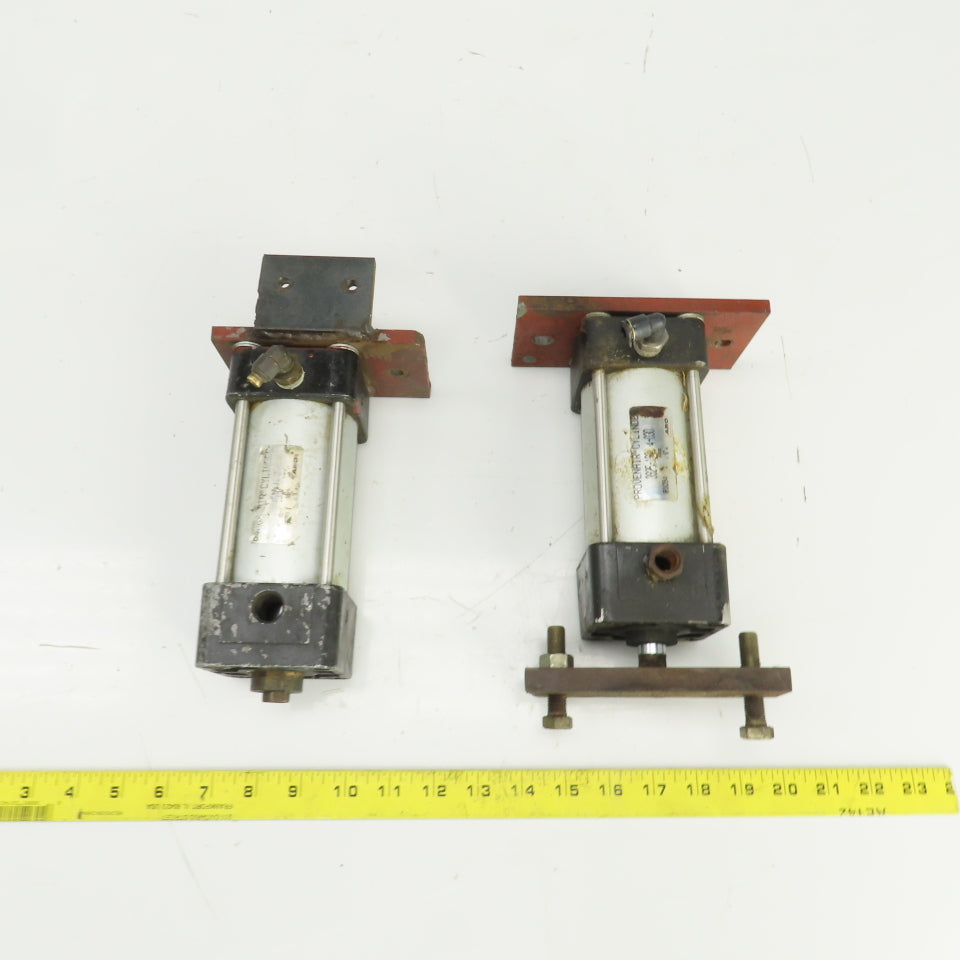 Provenair Double Acting Pneumatic Cylinder 1-3/4" Bore 3" Stroke 5/8" Rod Lot/2