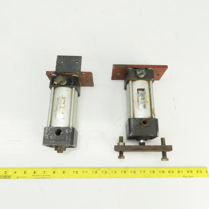 Provenair Double Acting Pneumatic Cylinder 1-3/4" Bore 3" Stroke 5/8" Rod Lot/2