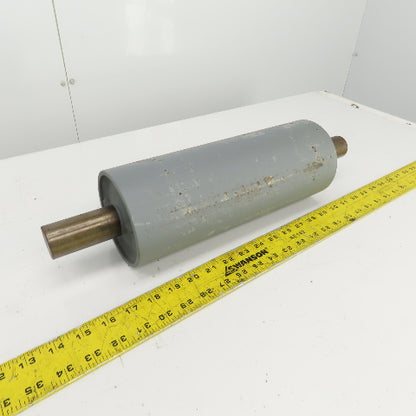 4-1/2" OD x  12" Face Width Idler Conveyor Roller 18" OAL 1-7/16" Axle