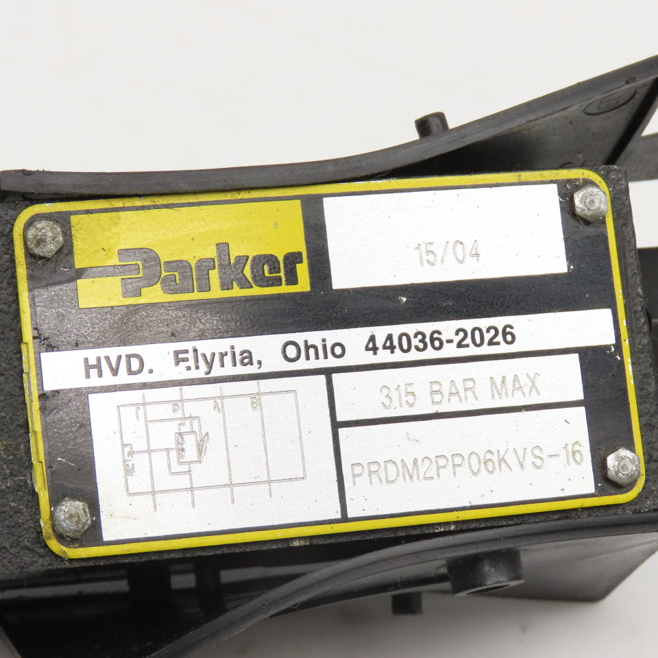 Parker PRDM2PP06KVS-16 Hydraulic Pressure Reducing Valve NFPA D03 22-928PSI