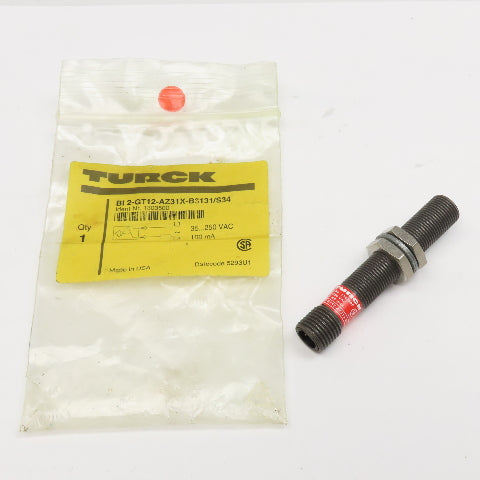 Turck BI 2-GT12-AZ31X-B3131/S34 35...250VAC Inductive Proximity Sensor