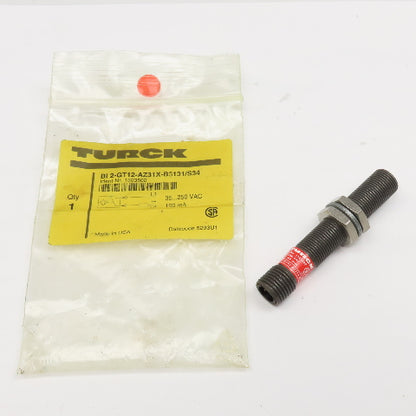 Turck BI 2-GT12-AZ31X-B3131/S34 35...250VAC Inductive Proximity Sensor