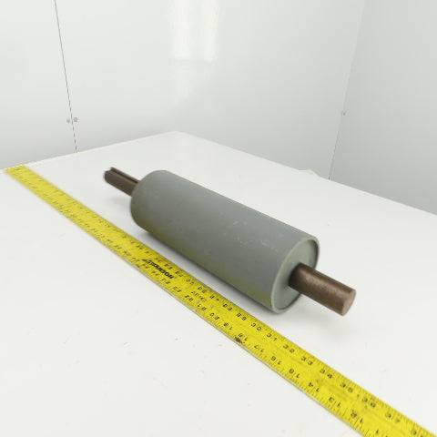 4-1/2" OD x  12" Face Width Drive Conveyor Drum Roller 21" OAL 1-7/16" Axle