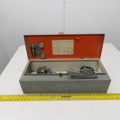 Allen Bradley Size 0 Combination Starter 1-5HP 120-600V 208V Coil W/Disconnect