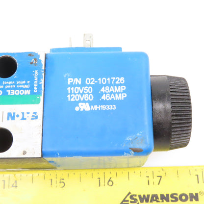 Vickers DG4V-3S-6B-M-U-B5-60 4/2 Way Hydraulic Directional Valve 120V Coil