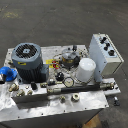 100 Gallon Stainless Steel Tank  Hydraulic Power Unit 4.8Hp 230/460V 3Ph