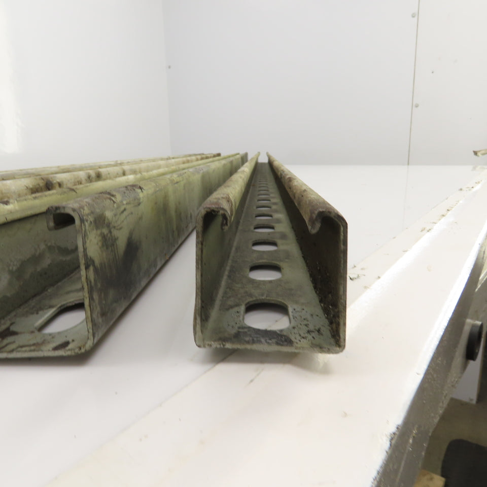 Superstrut A-1400-HS Half Slotted Steel Channel Strut 60" Long Lot Of 4