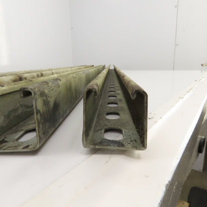 Superstrut A-1400-HS Half Slotted Steel Channel Strut 60" Long Lot Of 4