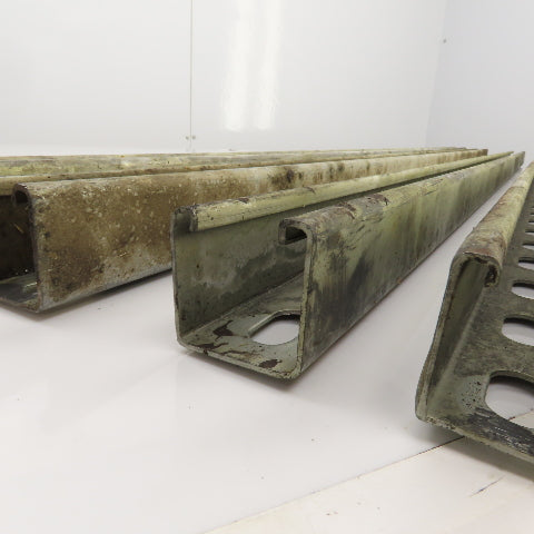 Superstrut A-1400-HS Half Slotted Steel Channel Strut 60" Long Lot Of 4