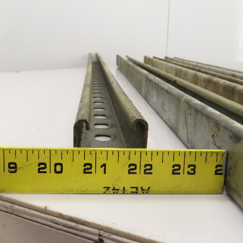 Superstrut A-1400-HS Half Slotted Steel Channel Strut 60" Long Lot Of 4