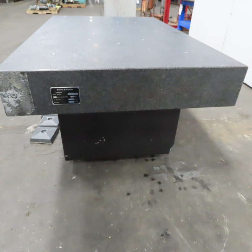 Brown & Sharpe 65"x41"x8" Black Granite Surface Plate Inspection Block 32" Tall