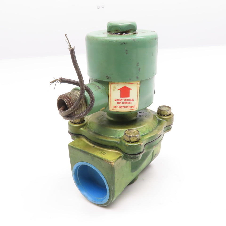 ASCO 8210B55 Red Hat 1-1/4" NPT Solenoid Valve 24VDC WOG 100PSI
