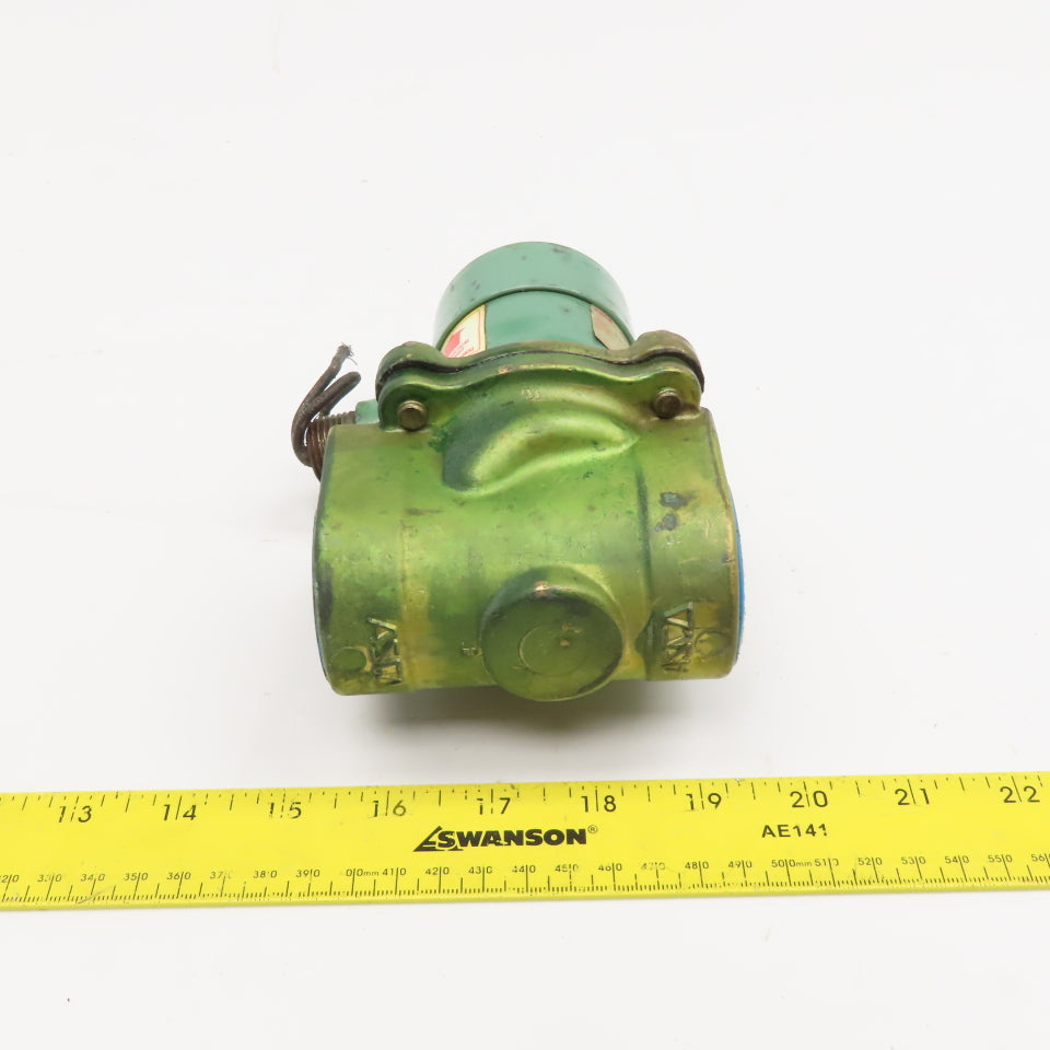 ASCO 8210B55 Red Hat 1-1/4" NPT Solenoid Valve 24VDC WOG 100PSI