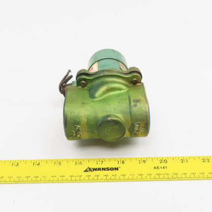 ASCO 8210B55 Red Hat 1-1/4" NPT Solenoid Valve 24VDC WOG 100PSI