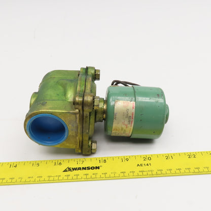 ASCO 8210B55 Red Hat 1-1/4" NPT Solenoid Valve 24VDC WOG 100PSI