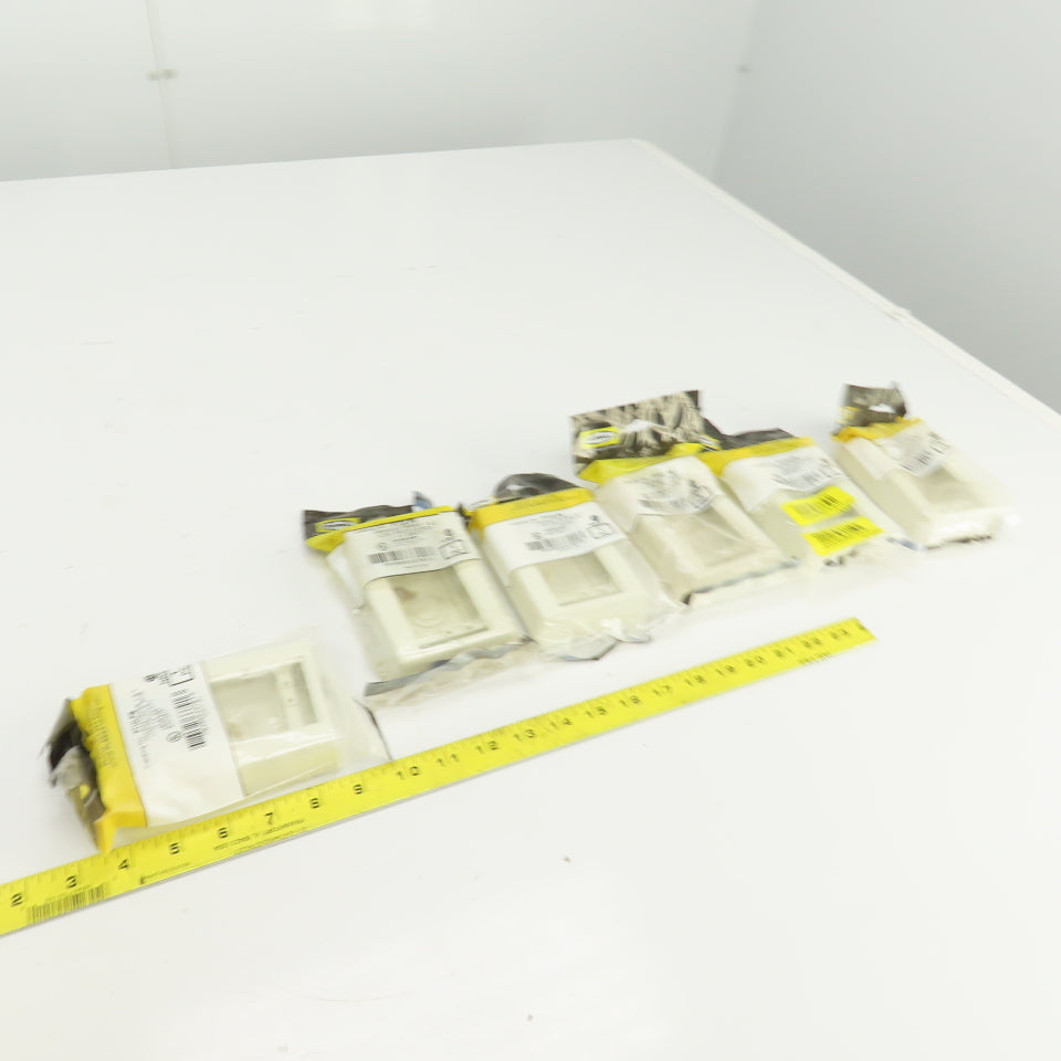 Hubbell PT12LPB Premisetrak 1 & 2 Low Profile Box 1.13" Deep Lot Of 6