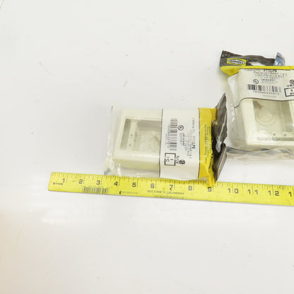 Hubbell PT12LPB Premisetrak 1 & 2 Low Profile Box 1.13" Deep Lot Of 6