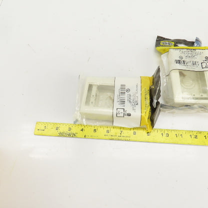 Hubbell PT12LPB Premisetrak 1 & 2 Low Profile Box 1.13" Deep Lot Of 6