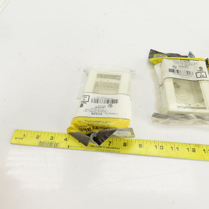 Hubbell PT12LPB Premisetrak 1 & 2 Low Profile Box 1.13" Deep Lot Of 6