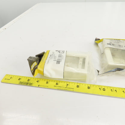 Hubbell PT12LPB Premisetrak 1 & 2 Low Profile Box 1.13" Deep Lot Of 6