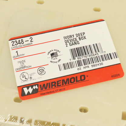 Wiremold 2348-2 Ivory Deep Device Box 2 Gang Lot Of 11