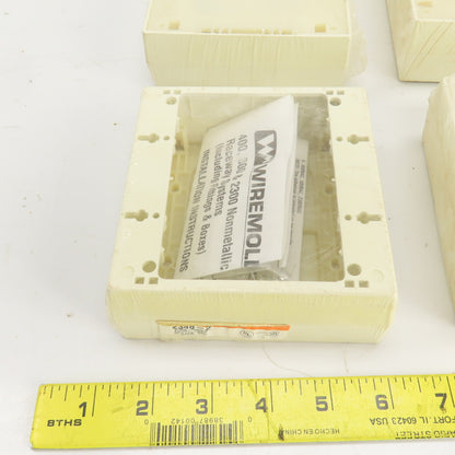 Wiremold 2348-2 Ivory Deep Device Box 2 Gang Lot Of 11