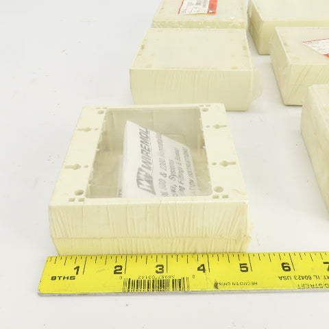 Wiremold 2348-2 Ivory Deep Device Box 2 Gang Lot Of 11