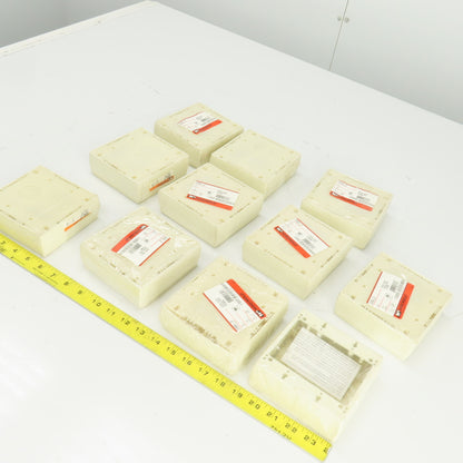 Wiremold 2348-2 Ivory Deep Device Box 2 Gang Lot Of 11