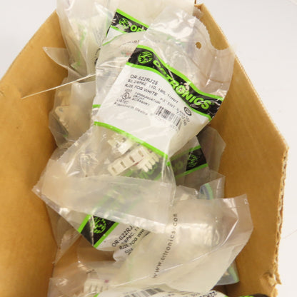 Ortronics OR-S22RJ25 2 Port Module Jack 110-180 Fog White Lot Of 38