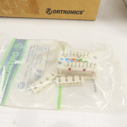 Ortronics OR-S22RJ25 2 Port Module Jack 110-180 Fog White Lot Of 38