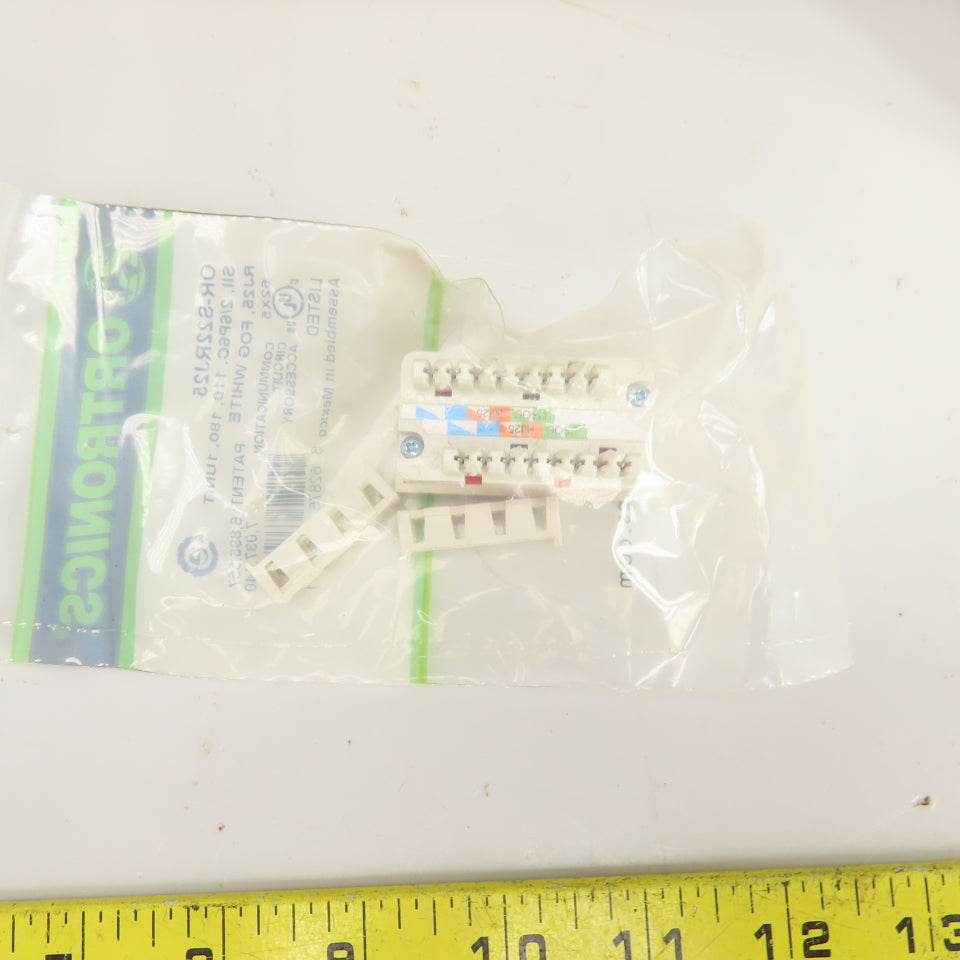 Ortronics OR-S22RJ25 2 Port Module Jack 110-180 Fog White Lot Of 38