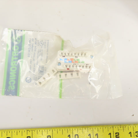 Ortronics OR-S22RJ25 2 Port Module Jack 110-180 Fog White Lot Of 38