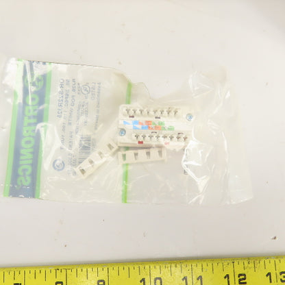 Ortronics OR-S22RJ25 2 Port Module Jack 110-180 Fog White Lot Of 38