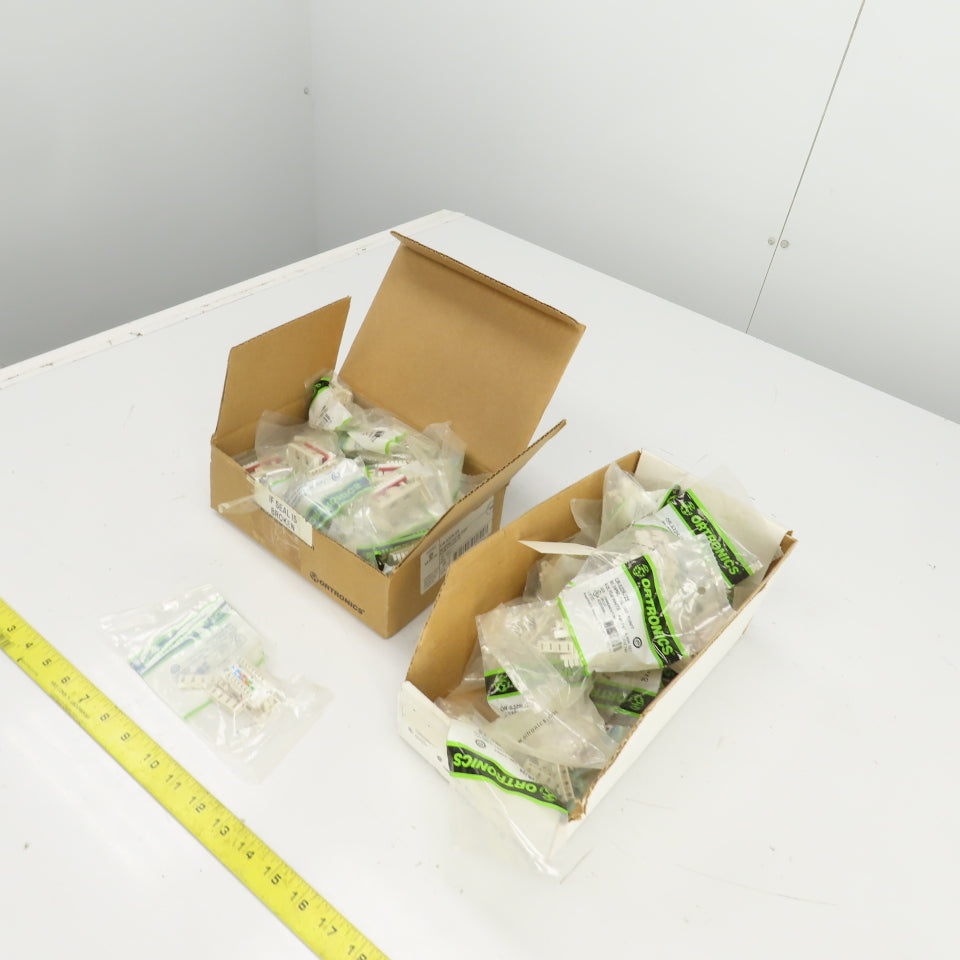 Ortronics OR-S22RJ25 2 Port Module Jack 110-180 Fog White Lot Of 38