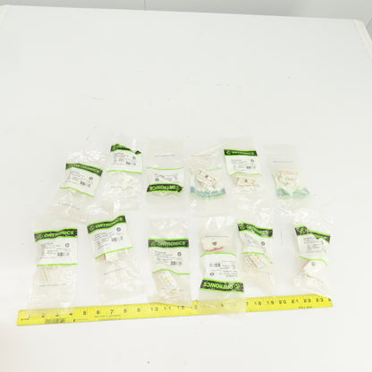 Ortronics OR-S21RJ25 1 Port Module Jack 110 180 Fog White Lot Of 12