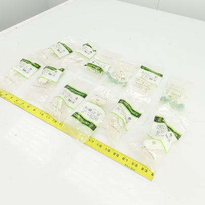 Ortronics OR-S21RJ25 1 Port Module Jack 110 180 Fog White Lot Of 12